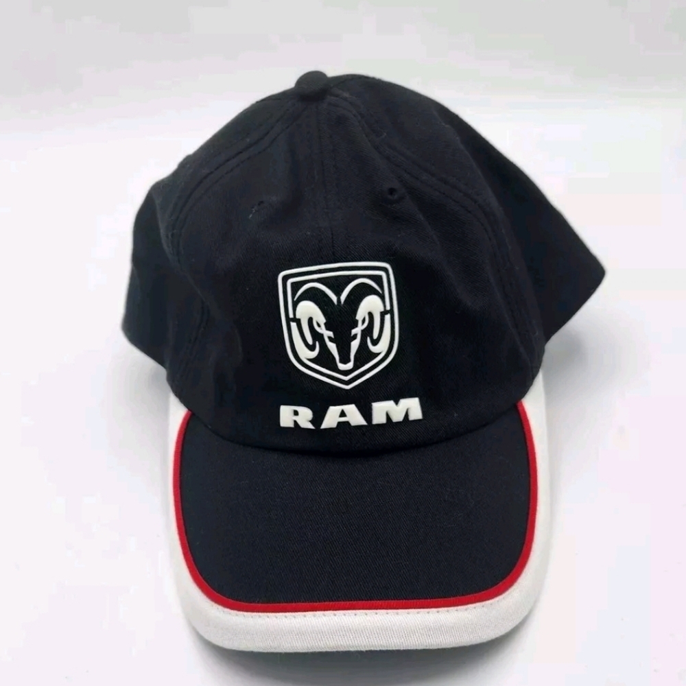 Dodge Ram Black Trucker Hat Cap Back Metal Clasp One Size New